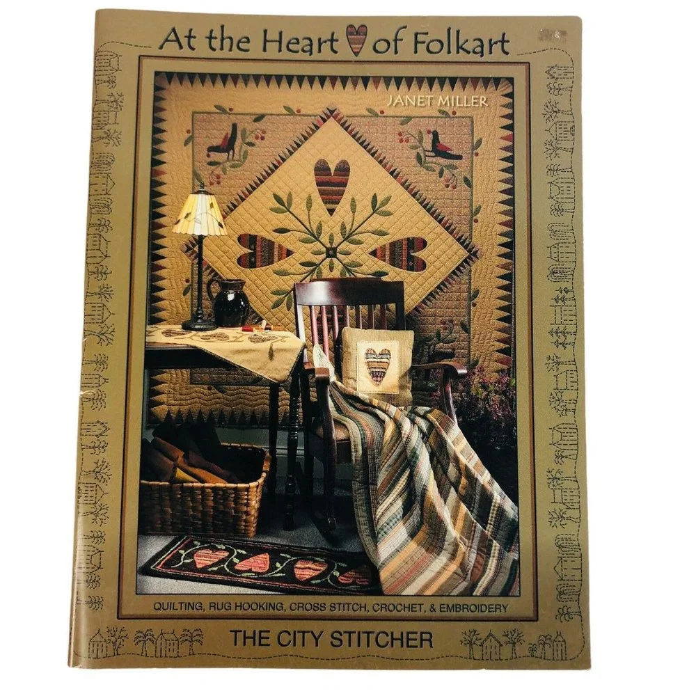 City Stitcher At The Heart Of Folkart Quilting Cross‎ Stitch Crochet Patterns